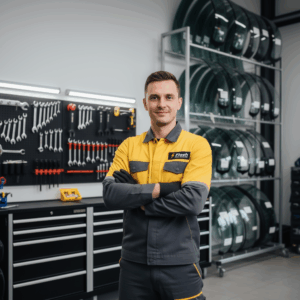 Membre de l’équipe Flash Pare-Brise spécialisé dans le changement de pare-brise et la réparation d’impact