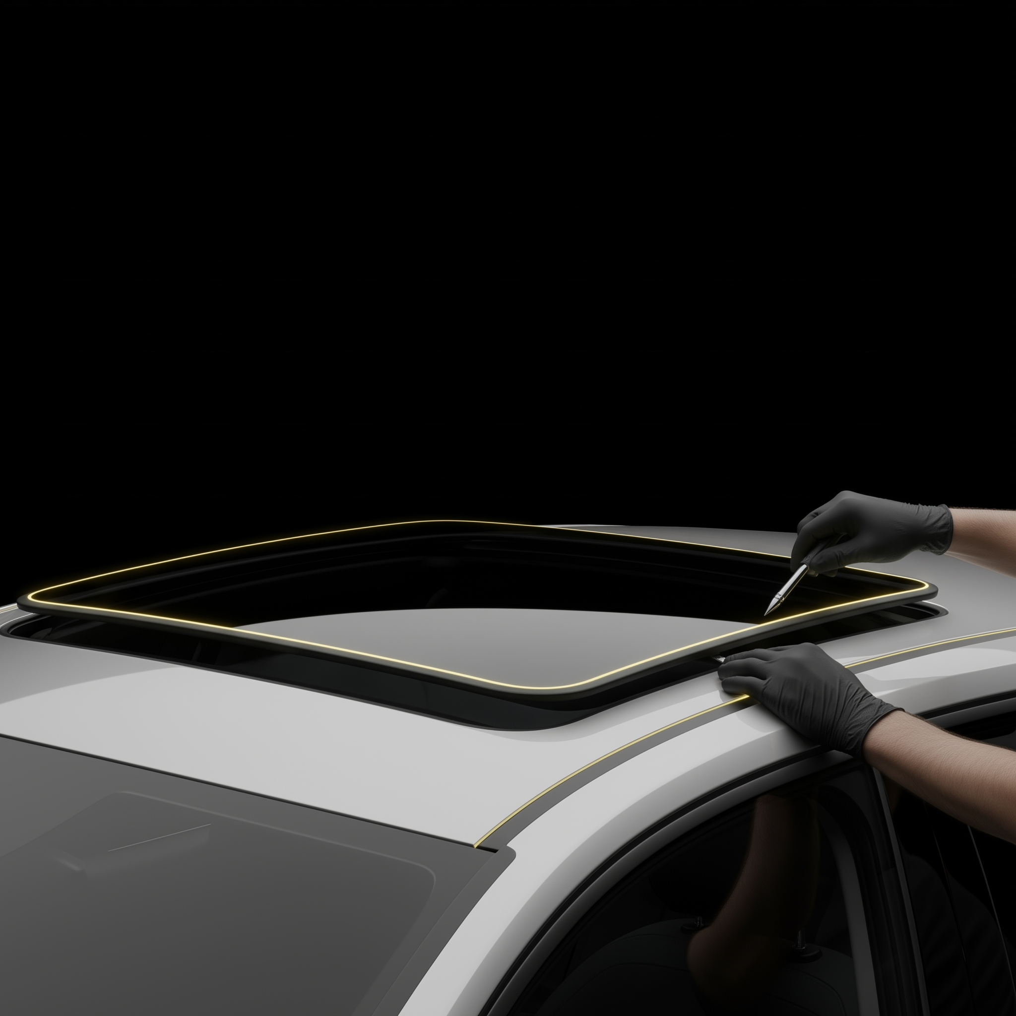 Expert Flash Pare-Brise remplaçant un toit ouvrant sur une voiture