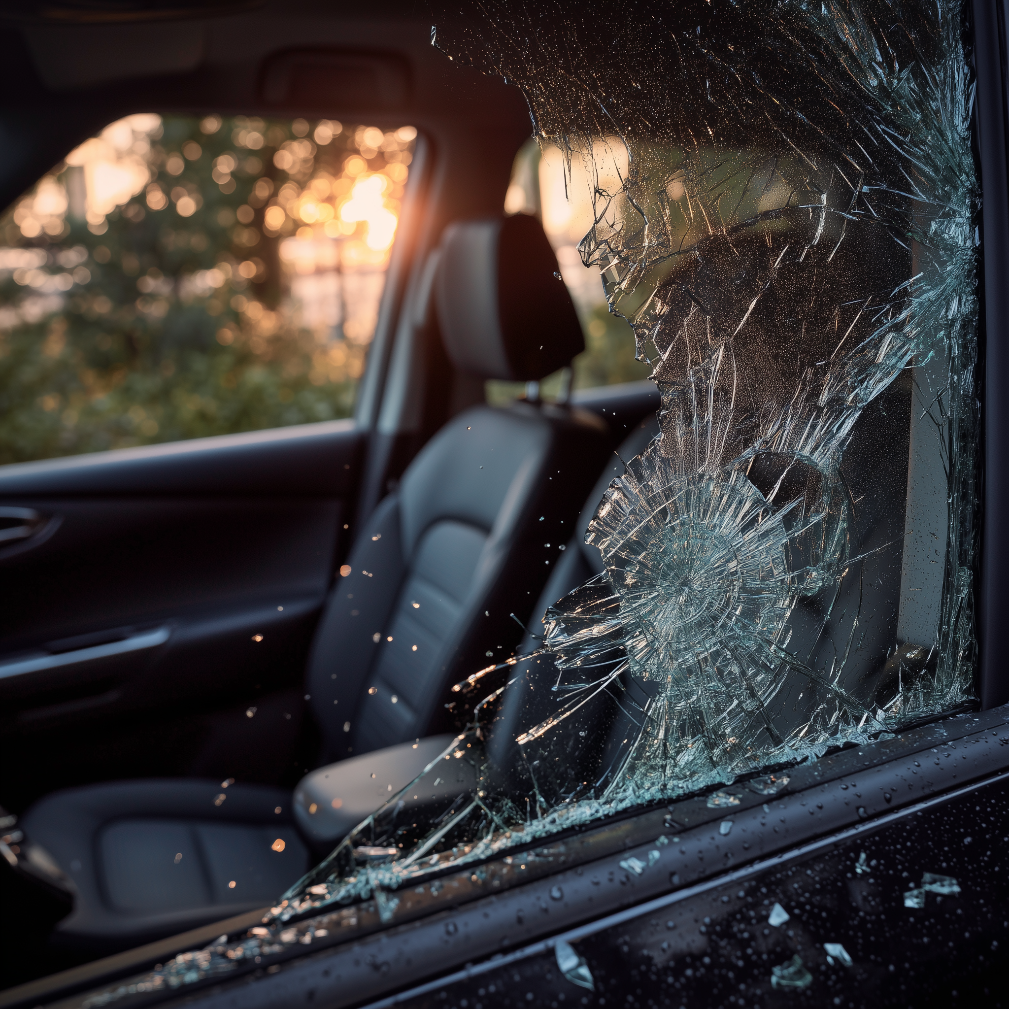 Vitre latérale cassée d’une voiture, intervention Flash Pare-Brise