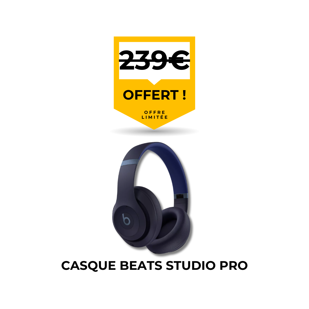 Remplacement de pare-brise avec casque sans fil Beats Studio Pro offert par Flash Pare-Brise.