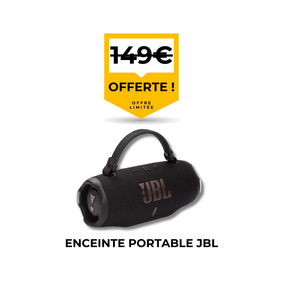 Remplacement de pare-brise avec enceinte portable JBL sans fil offerte par Flash Pare-Brise.