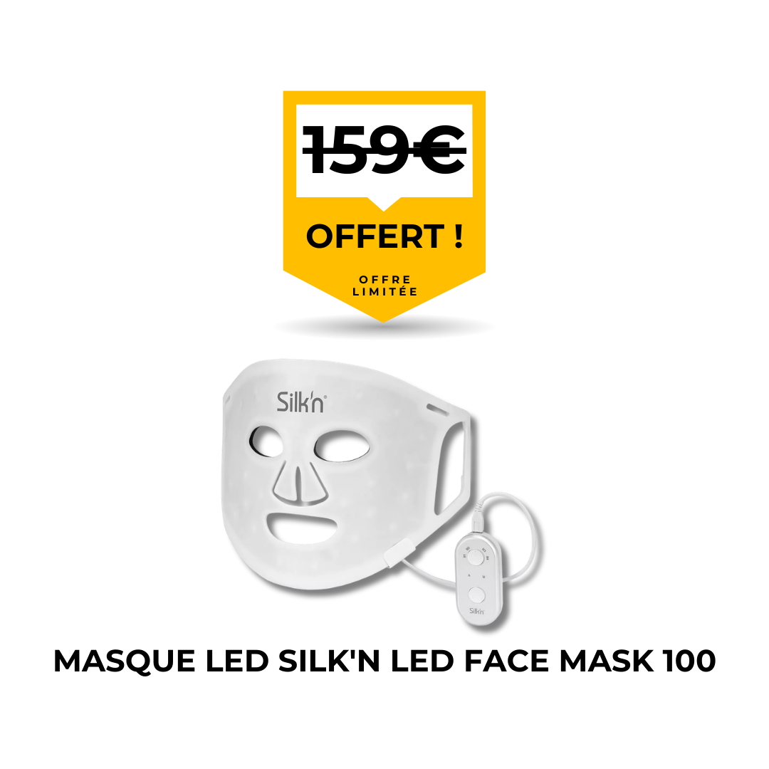 Remplacement de pare-brise avec masque LED Silk'n LED Face Mask 100 offert par Flash Pare-Brise.