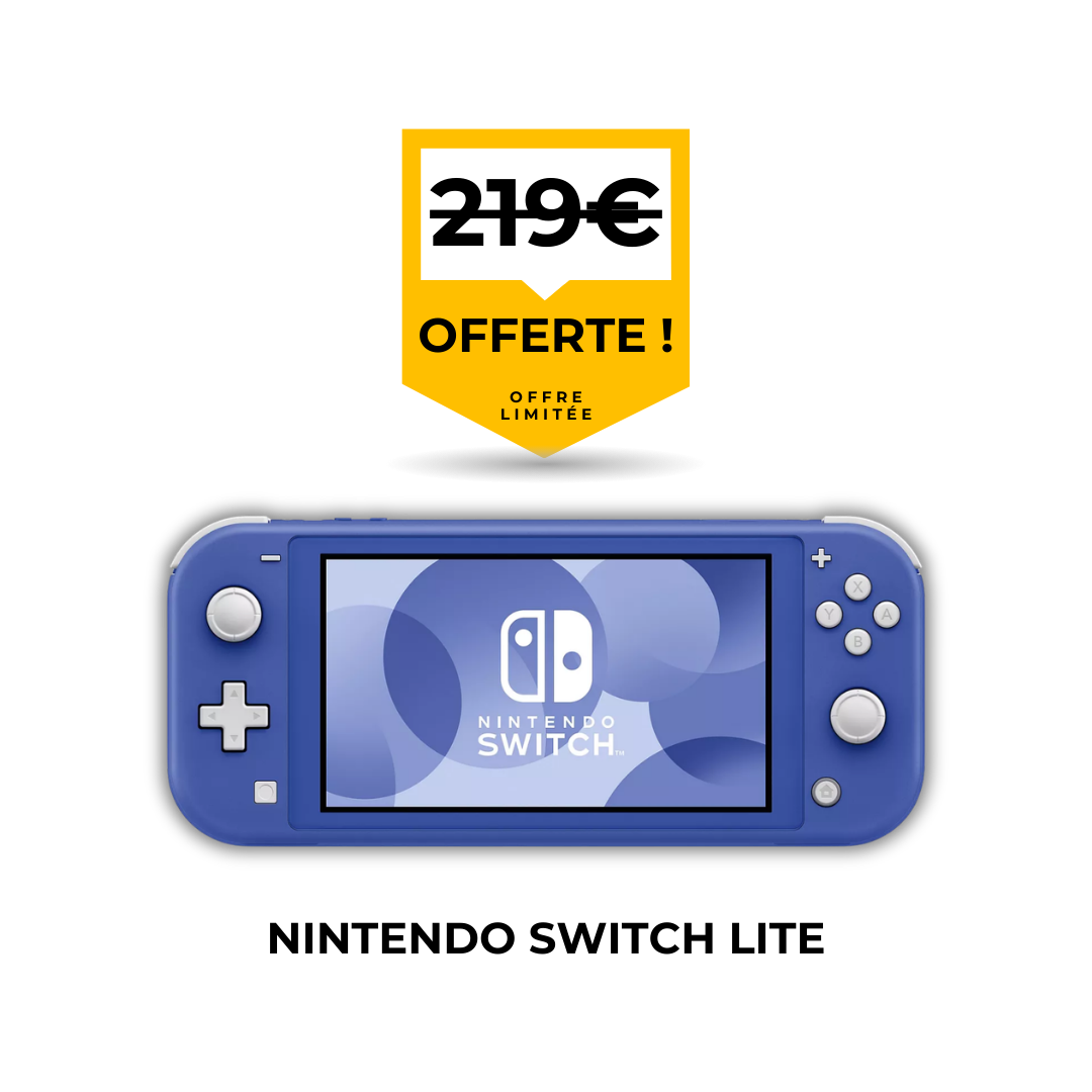 Remplacement de pare-brise avec console Nintendo Switch Lite offerte par Flash Pare-Brise.