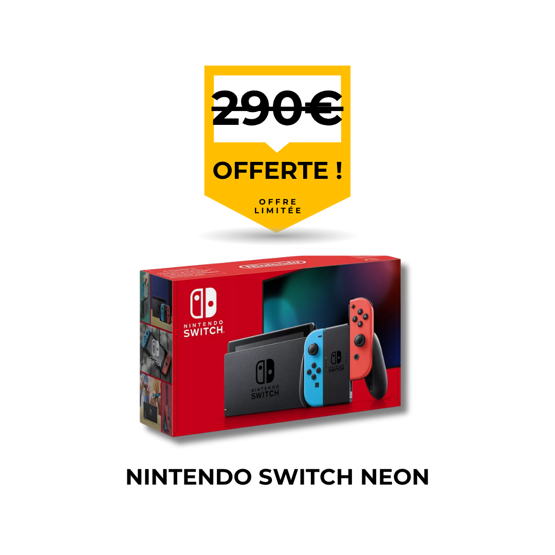 Remplacement de pare-brise avec console Nintendo Switch Neon offerte par Flash Pare-Brise.