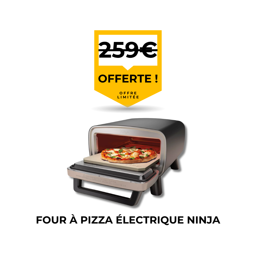 Four à pizza extérieur Ninja offert pour tout remplacement de pare-brise par Flash Pare-Brise.